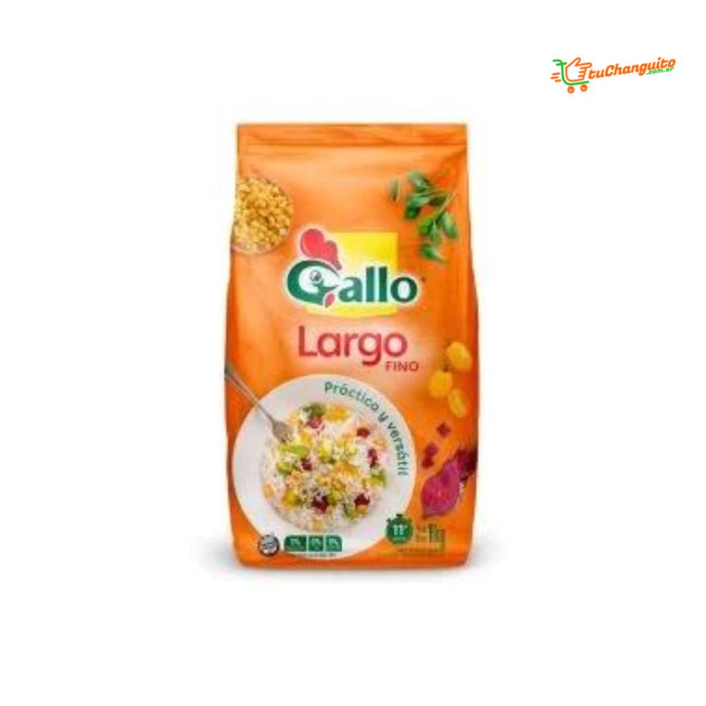 Arroz Gallo Largo Fino Bolsa x 1 Kg