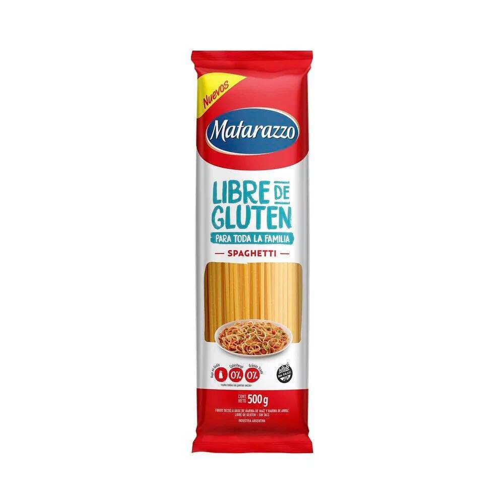 Fideos Spaghetti Matarazzo Libre de Gluten 500gr