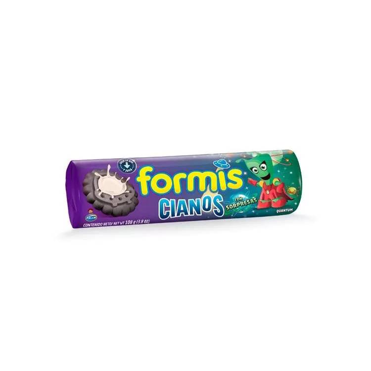 Galletas Formis Chocolate Relleno Vainilla 102 gr,