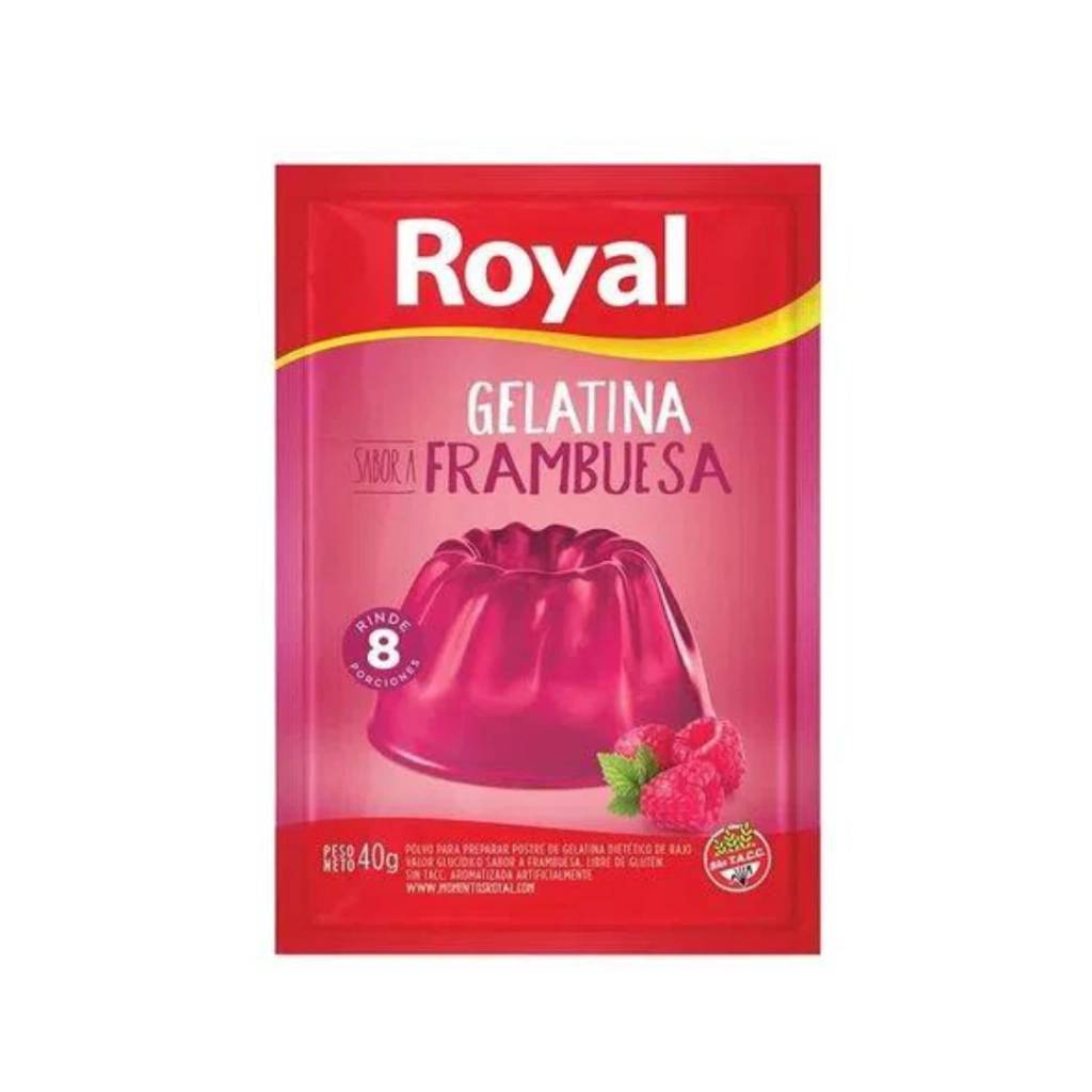 Gelatina Royal Frambuesa 40gr