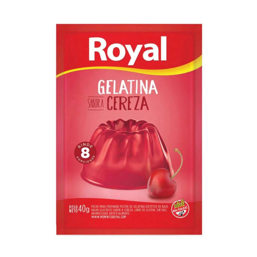 Gelatina Royal Sabor Cereza 25 gr.