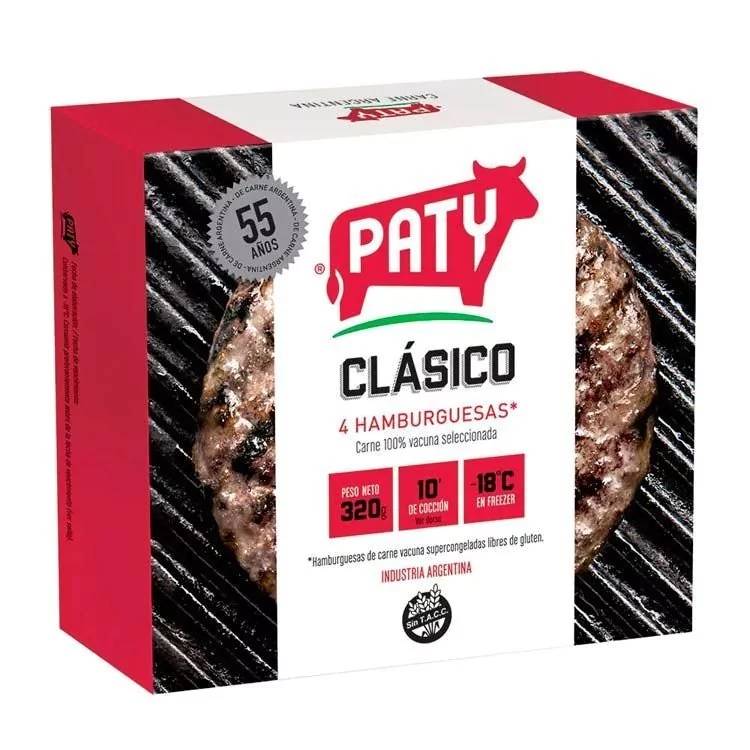 Hamburguesas Paty Clásica 320g x4u
