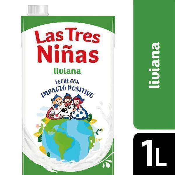 Leche Las Tres Niñas Liviana Larga Vida 1l