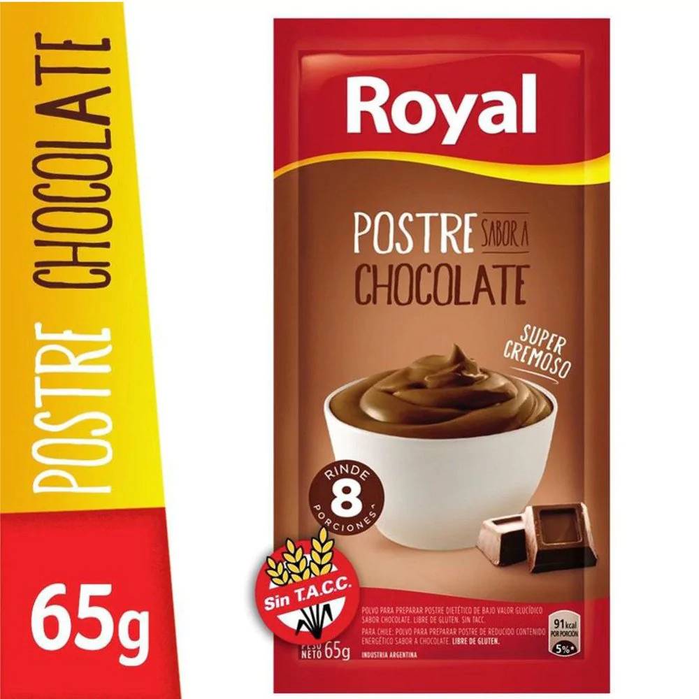 Postre Royal Sabor Chocolate 65 Gr.
