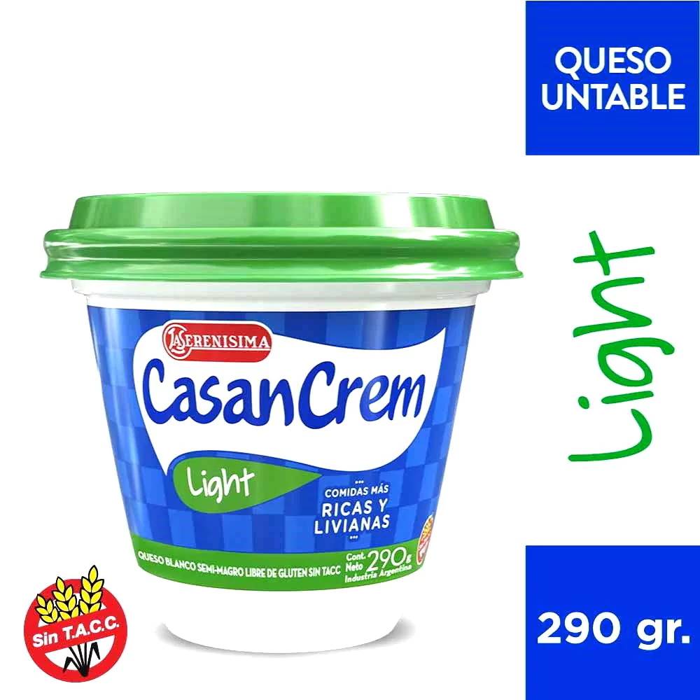 Queso Casancrem Light Pote 290 Gr.